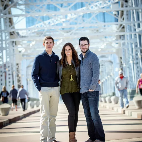 Nashville locals walking down town.